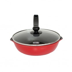 Hawkins IDCF24G 24cm Die Cast Non Stick Frying Pan With Glass Lid