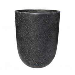 Uca M Pot Black Terrazzo Cement