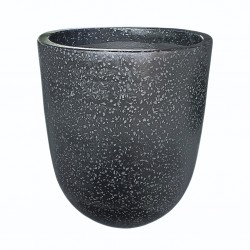 Uca S Pot Black Terrazzo Cement