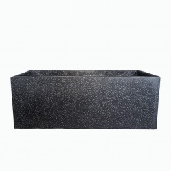 Chuna M Pot Black Terrazzo Cement