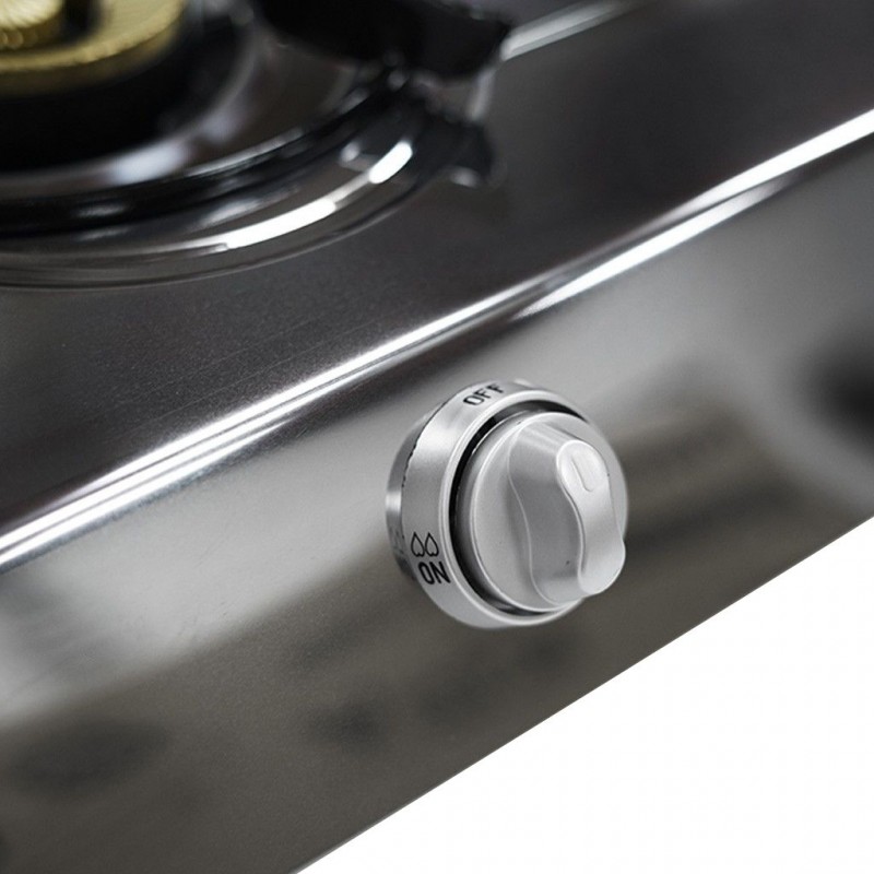 Concetto CG2037 S/Steel Double Burner Gas Stove