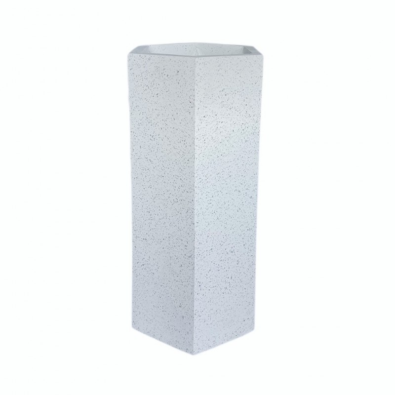 Luga M Pot White Terrazzo Cement Luga M Pot White Terrazzo Cement