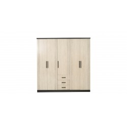 Indiana Bedroom Set 180X200 cm Wenge & Snow Oak