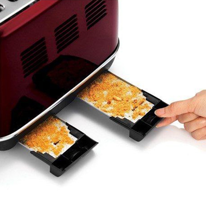Morphy Richards 240108/EE 4 Slice Evoke Red SS Toaster
