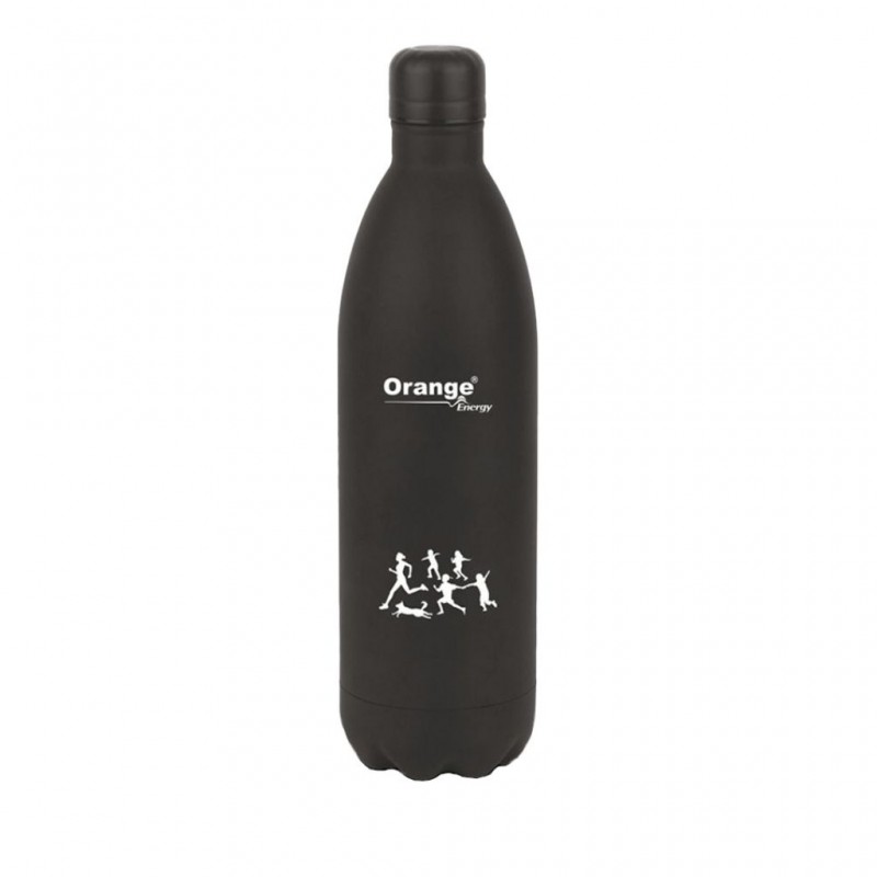 Orange ORA0105 Matt Black Aqua 1000ml S/S Vacuum Bottle