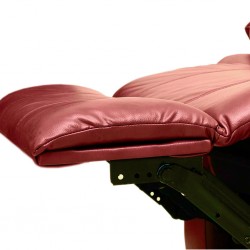 Vercelli Single Recliner in Red Leather Gel