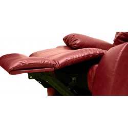 Vercelli Sofa 3+2 Fabric Red Leather Gel