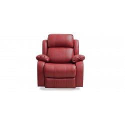 Vercelli Sofa 3+2 Fabric Red Leather Gel