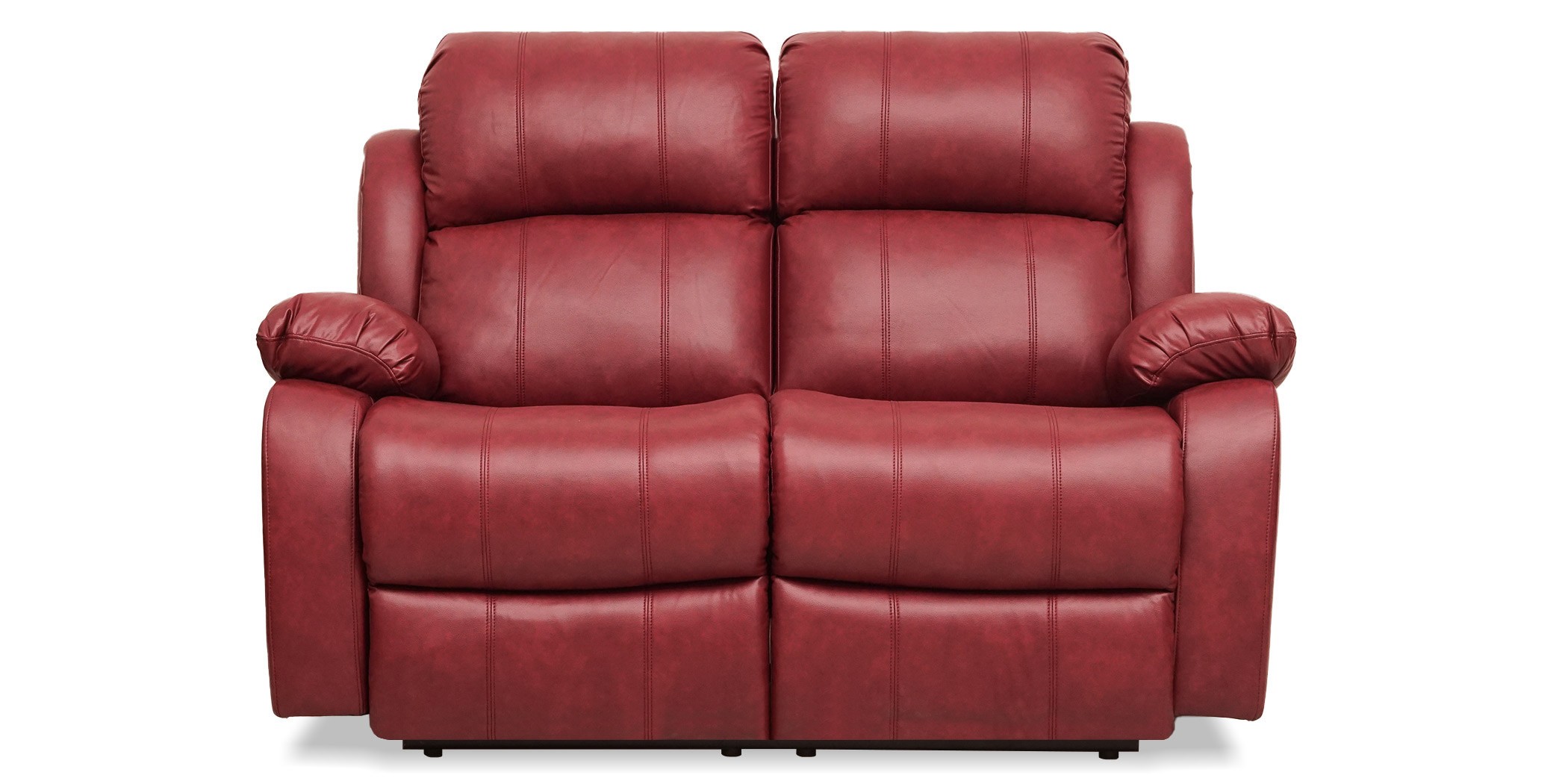 Vercelli Sofa 3+2 Fabric Red Leather Gel