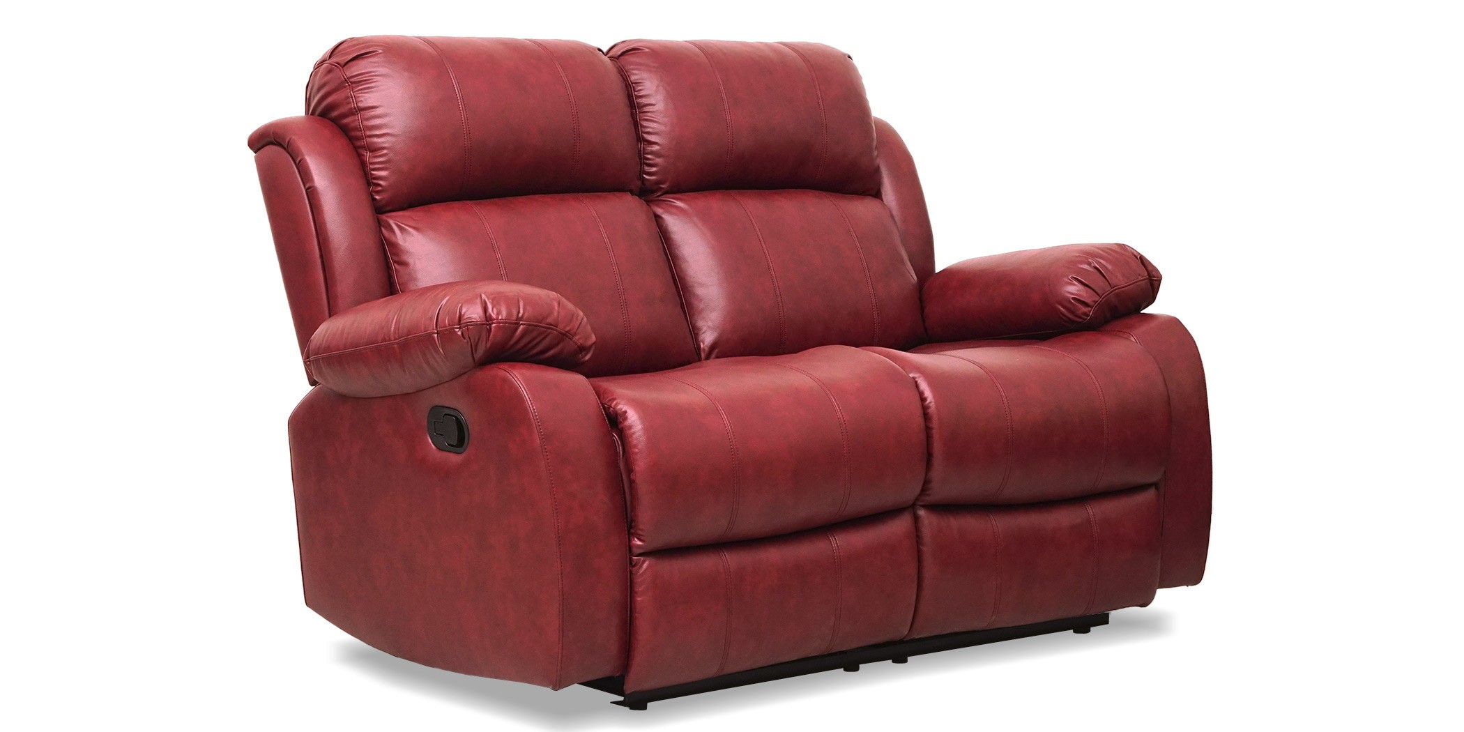 Vercelli Sofa 3+2 in Red Leather Gel