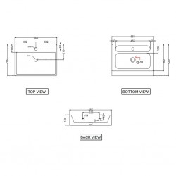 Jaquar Kubix Table Top Basin KUS-WHT-35935