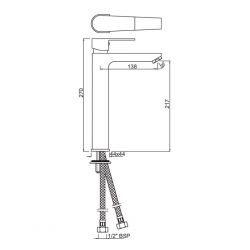 Jaquar Aria Single Lever Tall Boy ARI-CHR-39005B