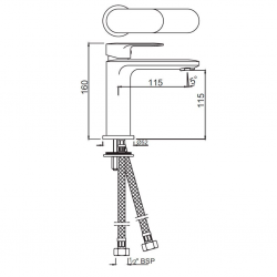 Jaquar Opal Prime Single Lever Basin Mixer Chrome OPP-CHR-15011BPM