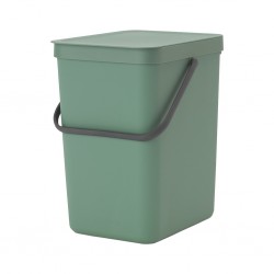 Brabantia 129964 25L Fir Green Sort & Go Waste Bin 10YW "O"