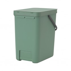 Brabantia 129964 25L Fir Green Sort & Go Waste Bin 10YW "O"