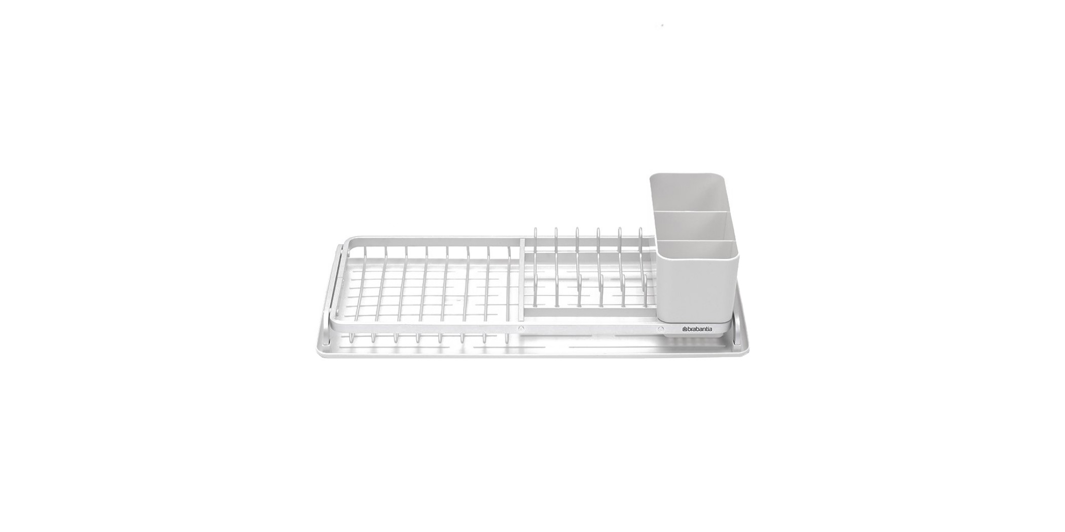 Crate&Barrel Brabantia Light Grey Compact Dish Drying Rack