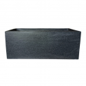 Chuna L Pot Black Terrazzo Cement