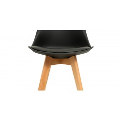 Adrian Table & 4 Chairs Black