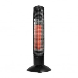 Somela Helsinki Black Tower Carbon Heater With Remote Control