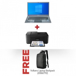 Connex SwiftBook Pro Gray Intel Celeron N3350 + Canon PIXMA TR4540 & Free Volkano Laptop Backpack VK-7137