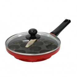 Hawkins NAPE22G 22cm Non Stick 12 Cups Appe Pan With Glass Lid