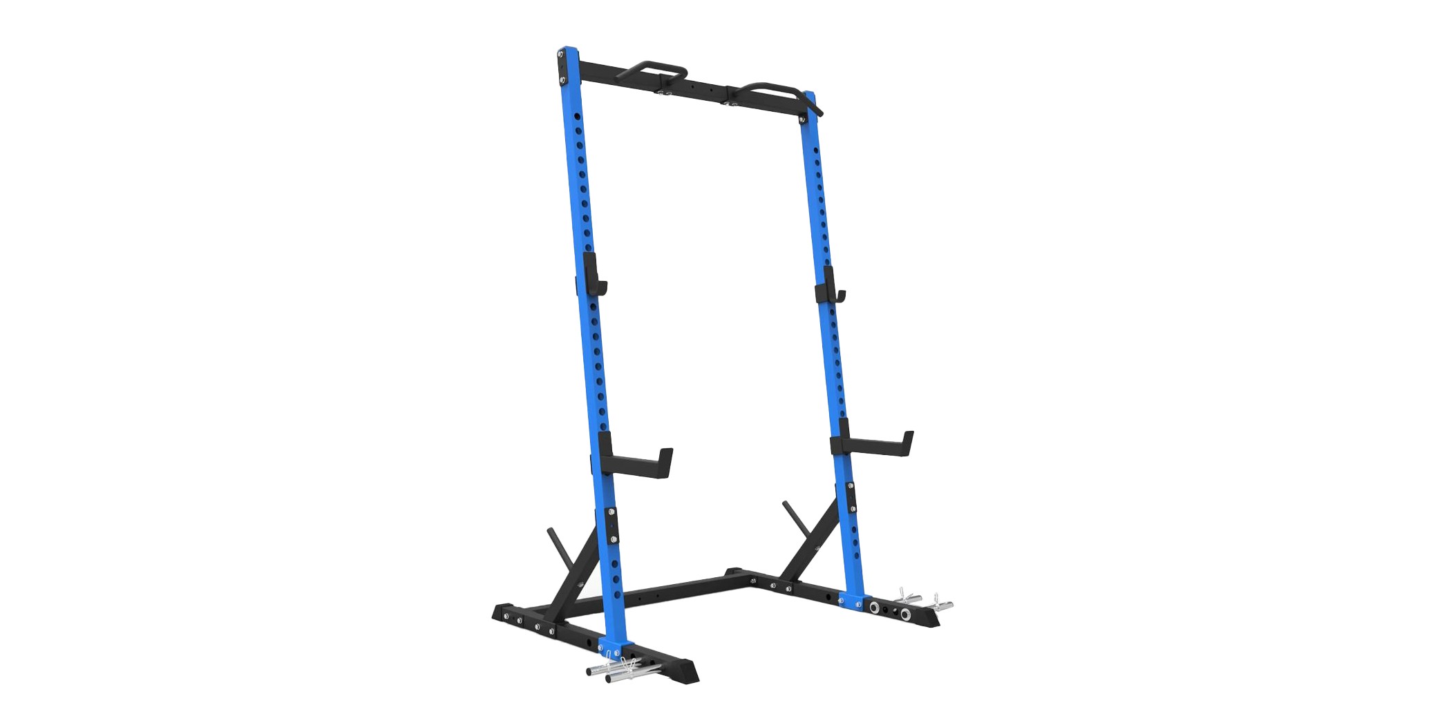 Crossfit Rack With Pull Up Bar J Hooks and Spotter Arms