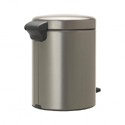 Brabantia 112683 5L Platinum NewIcon Pedal Bin 10YW "O"