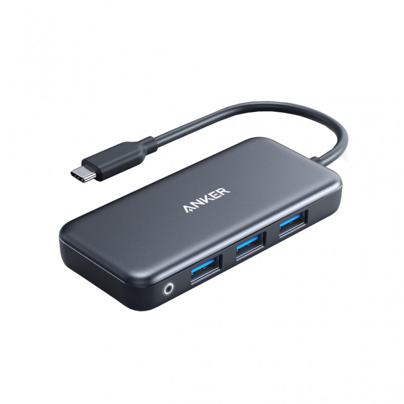 Anker Premium 5-in-1 USB-C Hub 3A1H1E B2B Gray