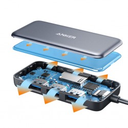 Anker Premium 5-in-1 USB-C Hub 3A1H1E B2B Gray