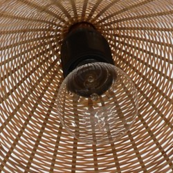 Cone Bamboo Pendant Lamp 33x20cm Ref CD-T040