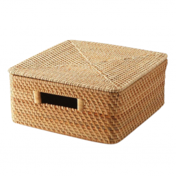 Square Rattan Bread box (44x33x20)cm - Ref GQ-M004