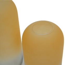 Gradient Scrub Light Yellow Glass Vase