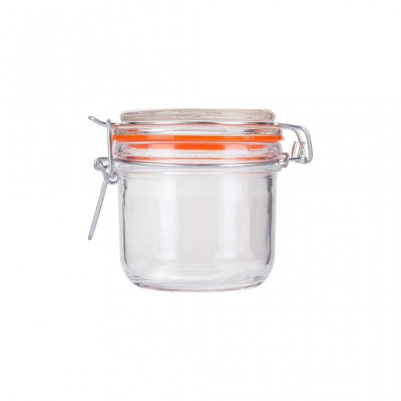 Zibo HM-2007 200ml Clear Glass Jar With Clip "O"