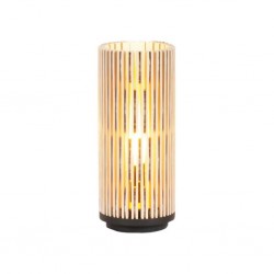Cylinder Bamboo Desk Lamp 10x35cm with Cable Ref CD-T063