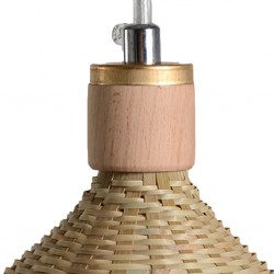 Cone Bamboo Pendant Lamp 33x20cm - Ref CD-T040