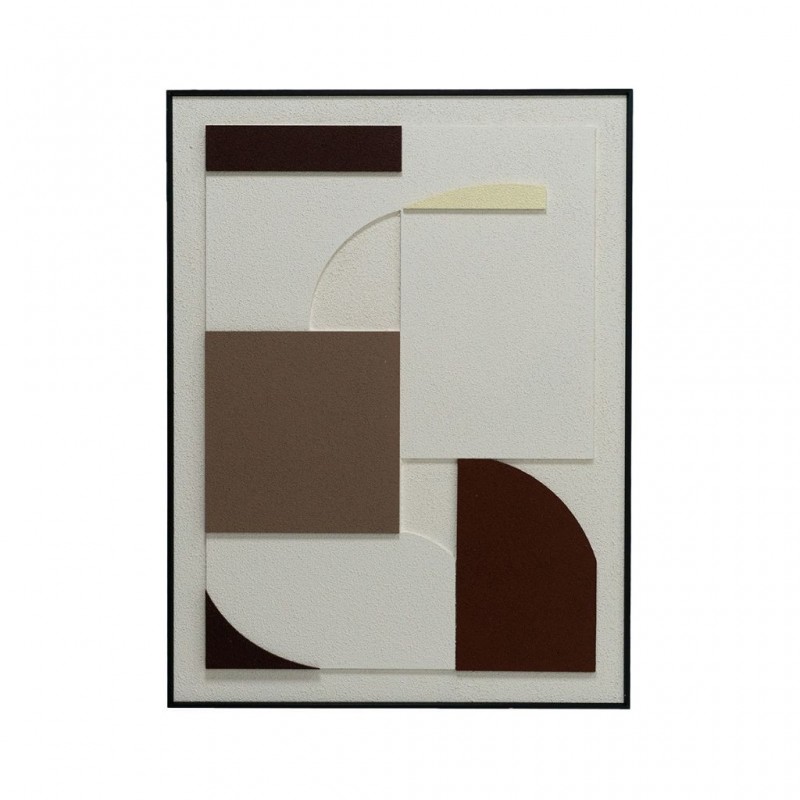 Ingenious Light Brown & Beige Wall Art 60x80x3 cm