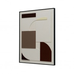 Ingenious Light Brown & Beige Wall Art 60x80x3 cm