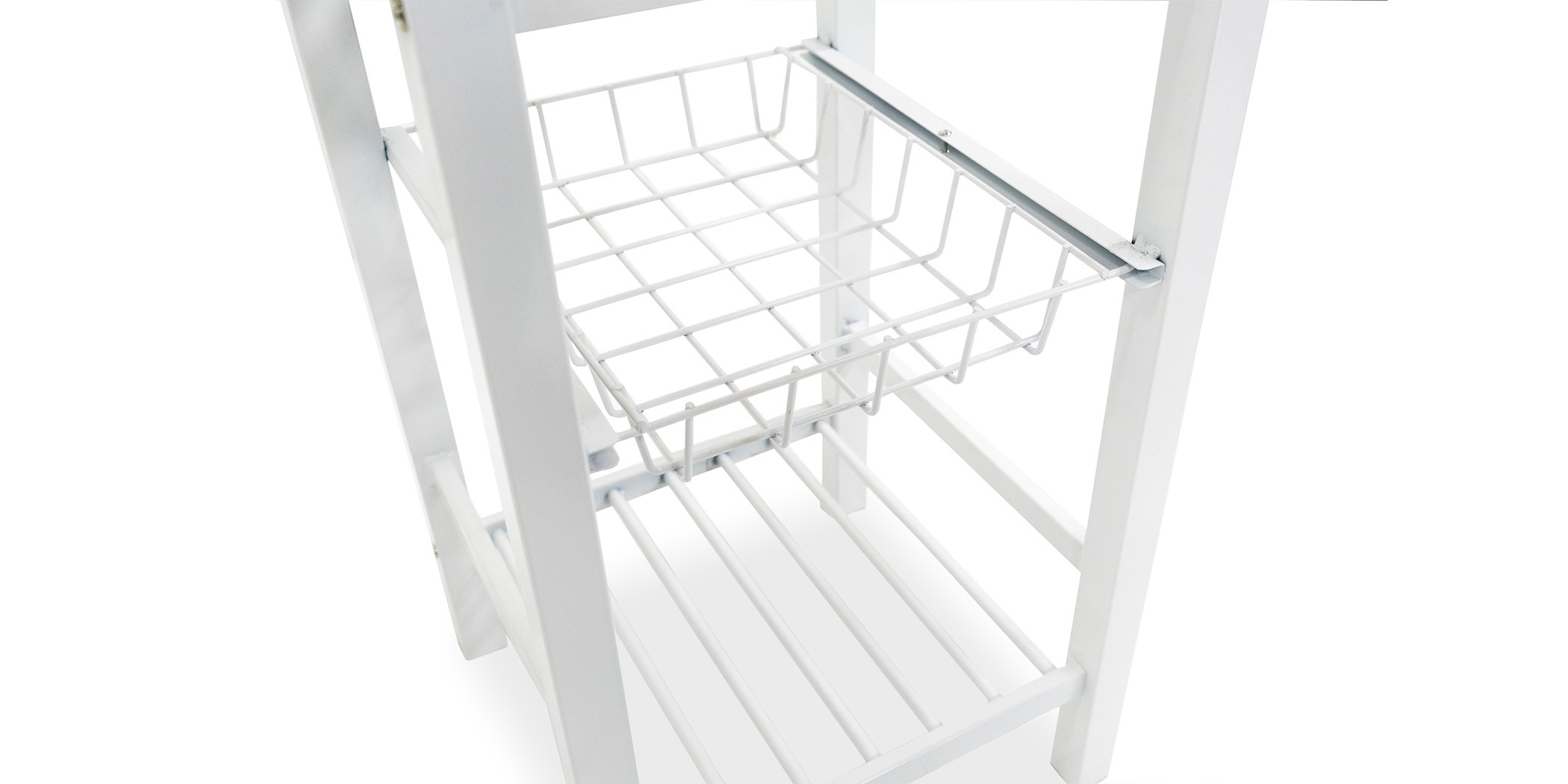 Terina Table and 2 Stools PVC/Melamine White