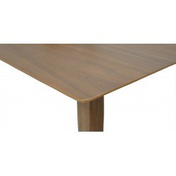 Diamond Table and 6 Chairs Walnut