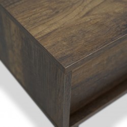 Groton Rectangular Coffee Table With Drawer Oslo Walnut