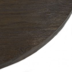 Acero Round Coffee Table Finish Rustic Brown