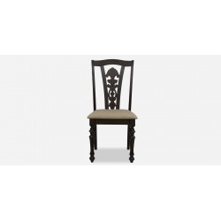 Hilton Table and 8 Chairs Dark Walnut Rubberwood