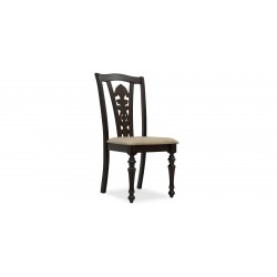 Hilton Table and 8 Chairs Dark Walnut Rubberwood