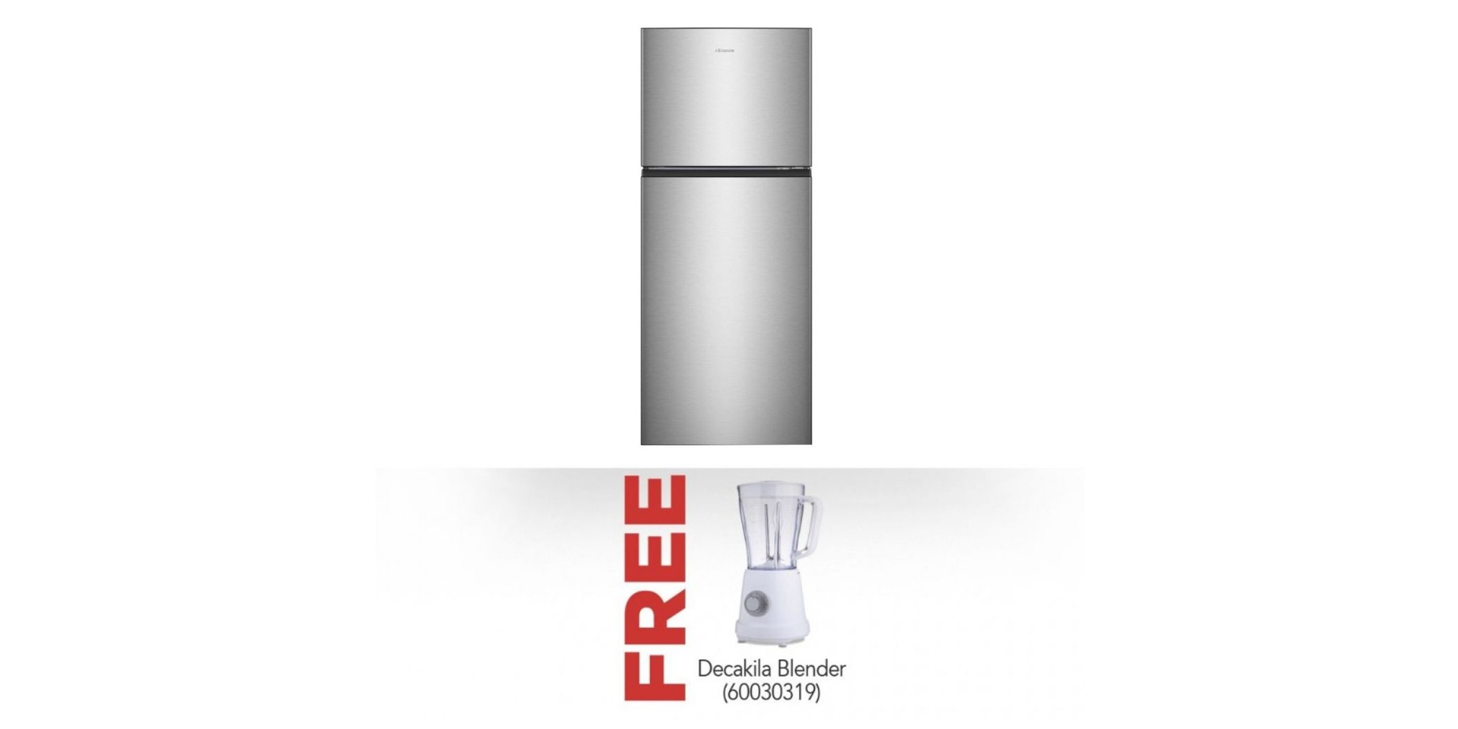 Hisense H490TI Refrigerator & Free Decakila KEJB014W Blender