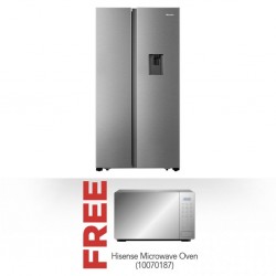 Hisense H670SI-WD Refrigerator & Hisense H20MOMS11 Microwave Oven