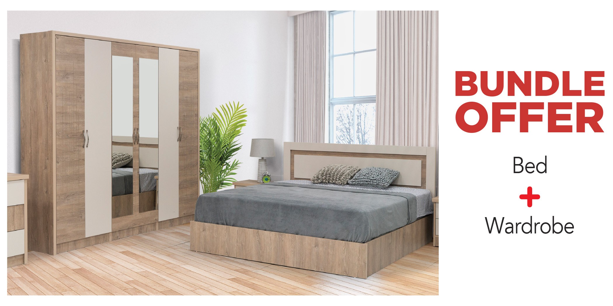 Portobello Bed & Wardrobe