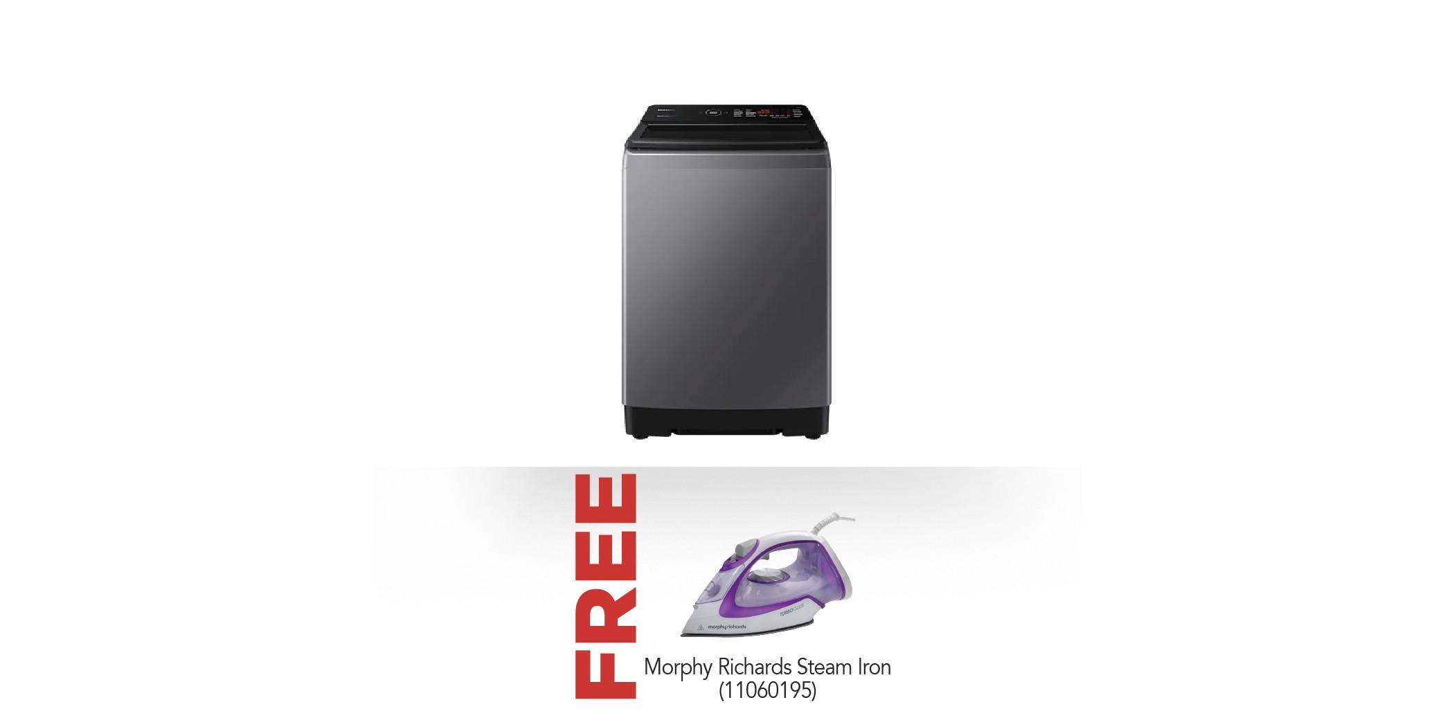 Samsung WA90CG4545BD Washing Machine & Free Morphy Richards 302000/EER