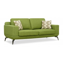 Dakota Sofa 3+2 in Fabric Milford Grass Col