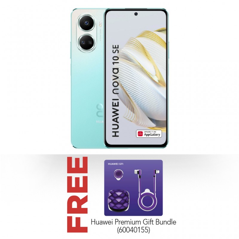 Huawei Nova 10SE Mint Green & Free Huawei Premium Gift Bundle
