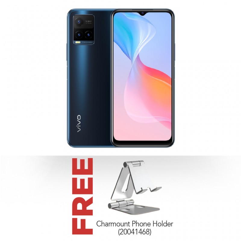 Vivo Y21s Midnight Blue & Free Charmount Phone/Tablet Holder